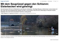 Sedimentberäumung im Elsterbecken in Leipzig