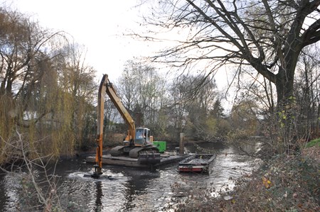 Entschlammung Horlachebecken 7+8 in Rüsselsheim